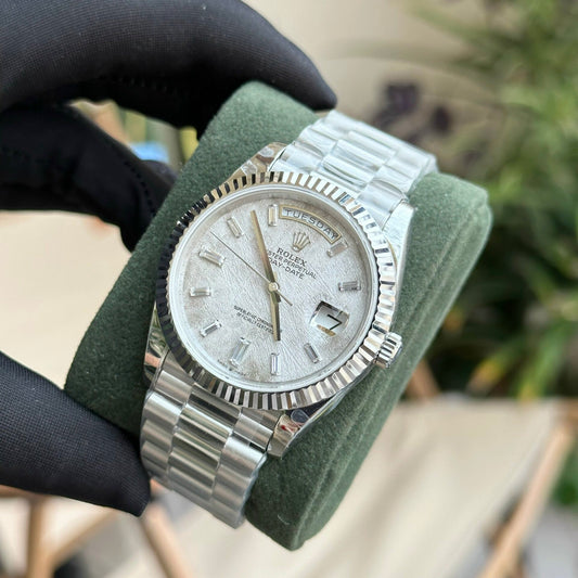 Rolex Replica Watch Day-Date Meteorite Dial President Strap GM Factory 40mm