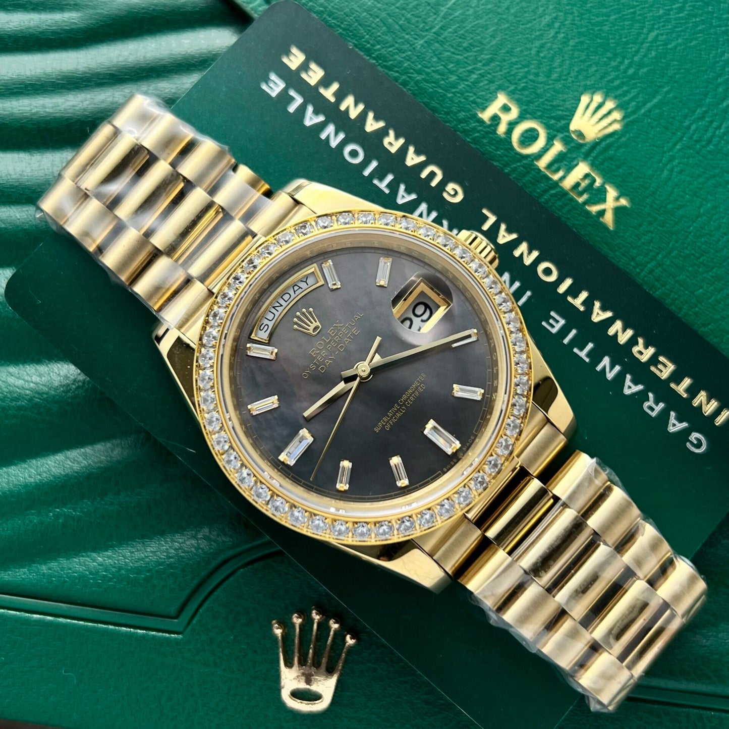 Rolex Day-Date Mother Of Pearl Dial President Strap 40mm Clone