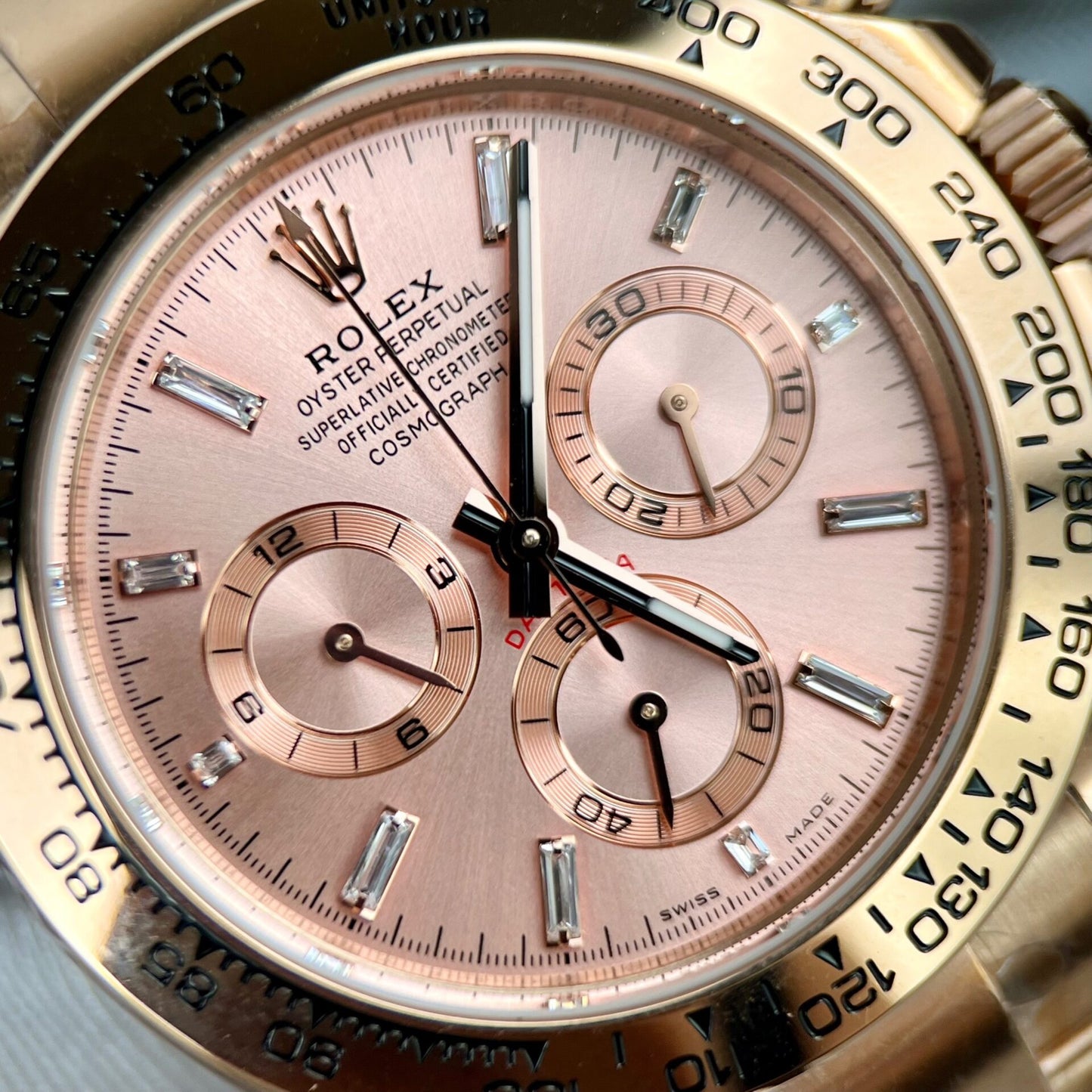 Rolex Replica Watches Daytona 116505 Pink Dial BT Factory 40mm