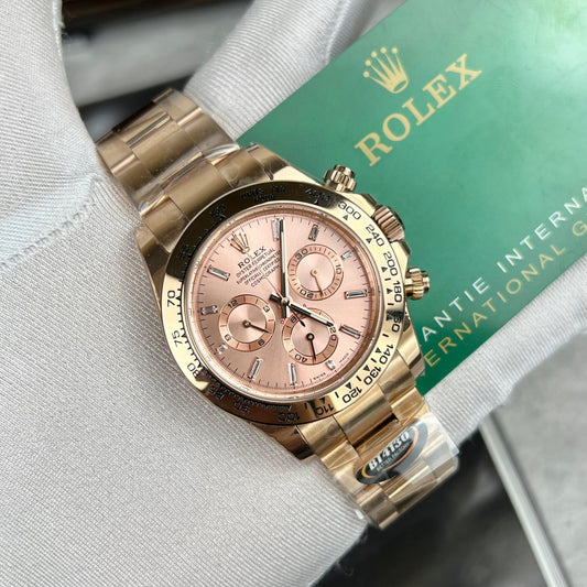 Rolex Replica Watches Daytona 116505 Pink Dial BT Factory 40mm