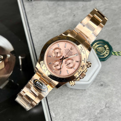 Rolex Replica Watches Daytona 116505 Pink Dial BT Factory 40mm