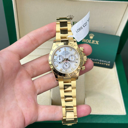 Rolex Daytona 116508 Gold Wrapped Dial Mother Of Pearl Clean Factory 40mm