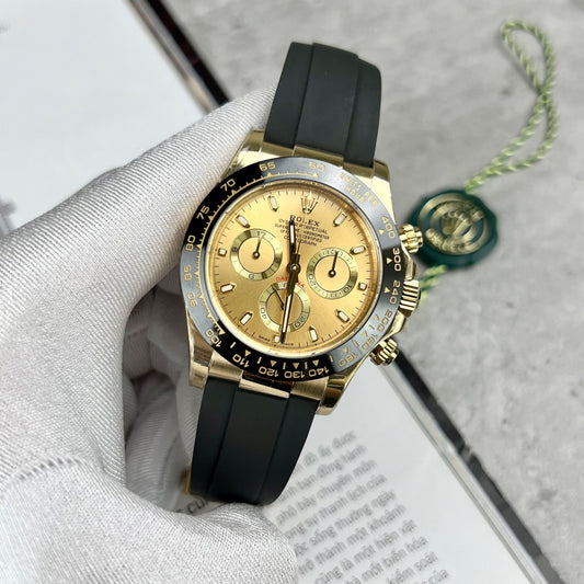 Rolex Daytona 116518LN Replica 11 Watch Yellow Gold Dial BT Factory 40mm