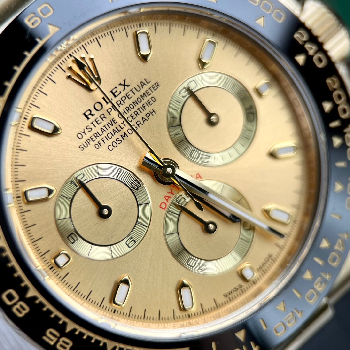 Rolex Daytona 116518LN Replica 11 Watch Yellow Gold Dial BT Factory 40mm
