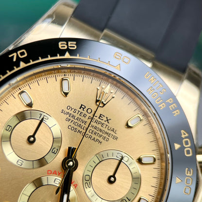 Rolex Daytona 116518LN Replica 11 Watch Yellow Gold Dial BT Factory 40mm