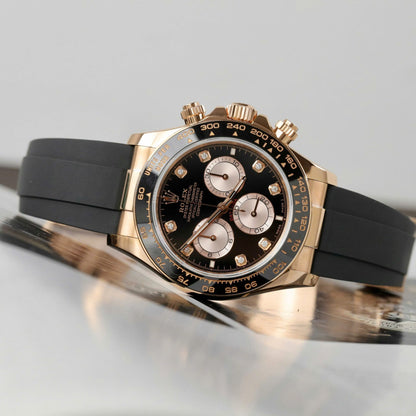 Rolex Daytona 126515 Dial Black Replica Watch  Custom Gold Wrapped 40mm