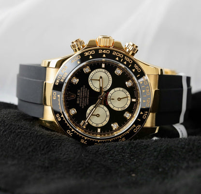 Rolex Daytona Replica Watch Custom 18K Gold Wrapped Movement Calibre 4131 40mm