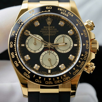 Rolex Daytona Replica Watch Custom 18K Gold Wrapped Movement Calibre 4131 40mm