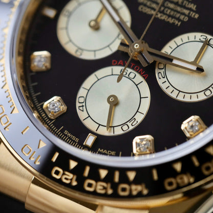 Rolex Daytona Replica Watch Custom 18K Gold Wrapped Movement Calibre 4131 40mm