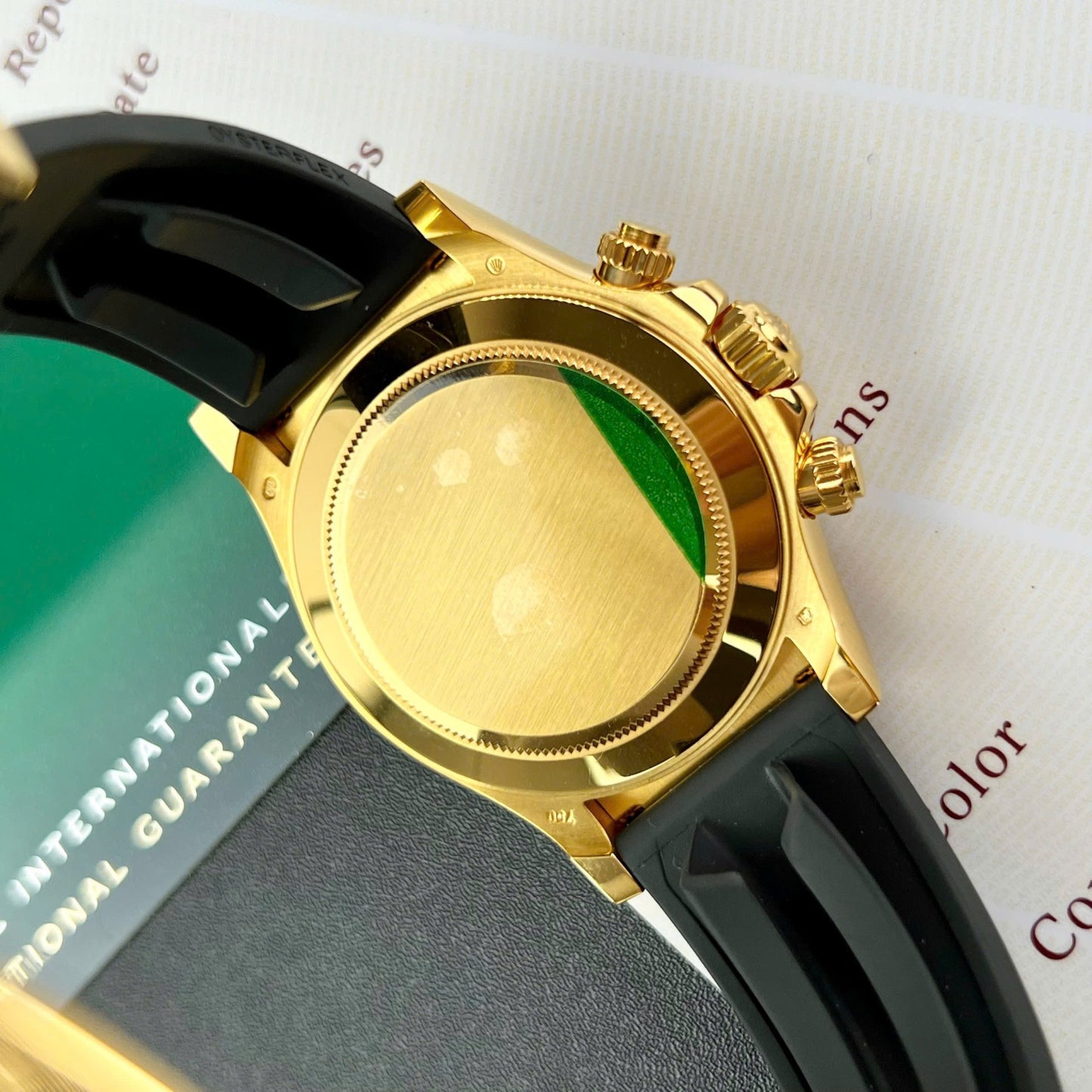 Rolex Daytona 116518CBKSR Replica Watch Gold Wrapped Custom 40mm Clone