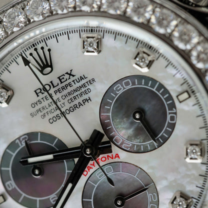 Rolex Daytona Dial MOP Replica Watch Number Pile  Custom 40mm
