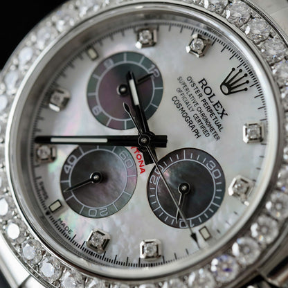 Rolex Daytona Dial MOP Replica Watch Number Pile  Custom 40mm