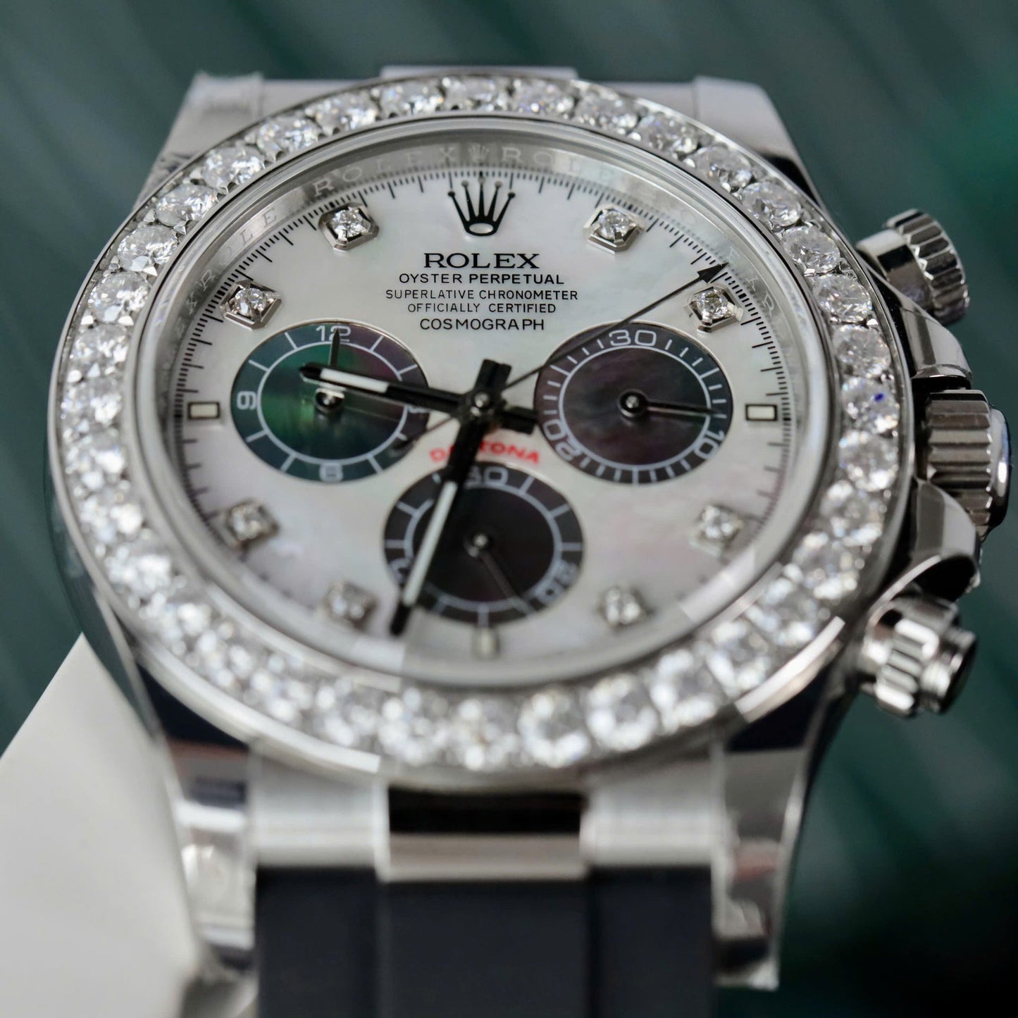 Rolex Daytona Dial MOP Replica Watch Number Pile  Custom 40mm