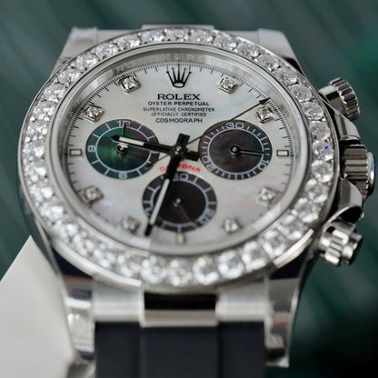 Rolex Daytona Dial MOP Replica Watch Number Pile  Custom 40mm
