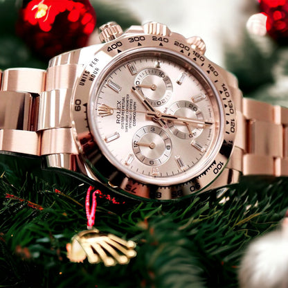 Rolex Daytona 18K Solid Rose Gold Replica Watch Noob Factory 40mm