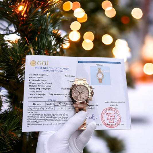 Rolex Daytona 18K Solid Rose Gold Replica Watch Noob Factory 40mm
