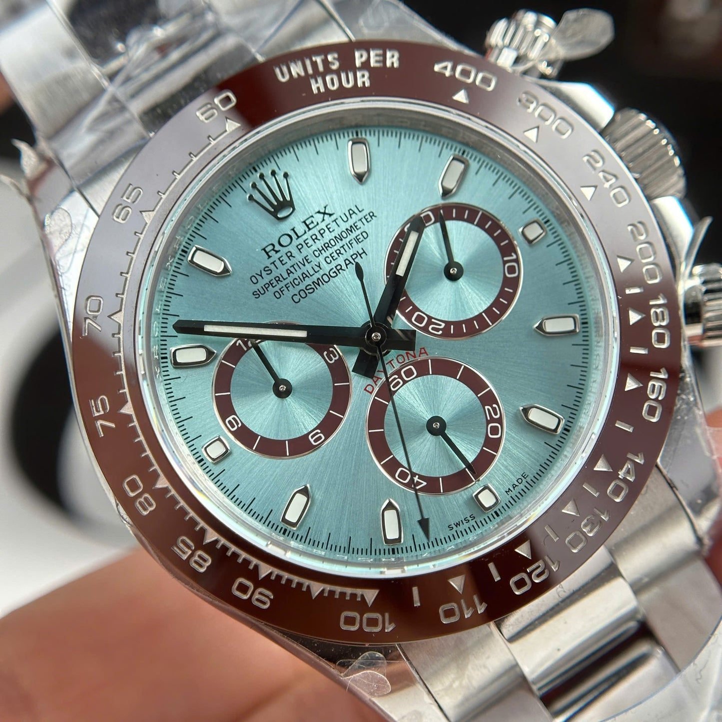Rolex Daytona Ice Blue 116506 Best Replica Watches QF Factory 40mm