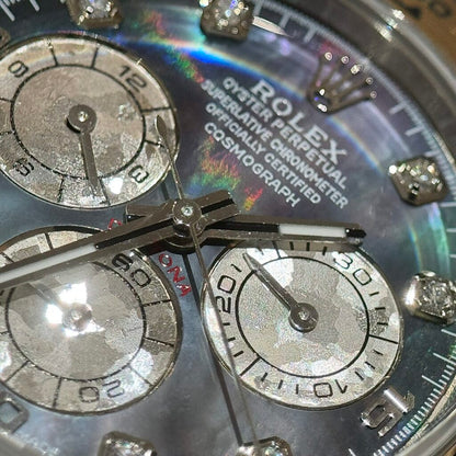 Rolex Daytona Mother Of Pearl And Moissanite Diamonds Dial Replica Watch BT Factory 40mm