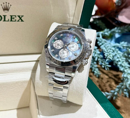 Rolex Daytona Mother Of Pearl And Moissanite Diamonds Dial Replica Watch BT Factory 40mm