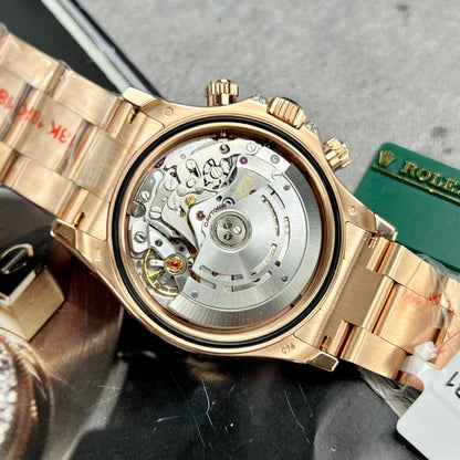 Rolex Daytona Rainbow 116595RBOW Best Replica Watch Gold Wrapped Moissanite Diamond 40mm Clone