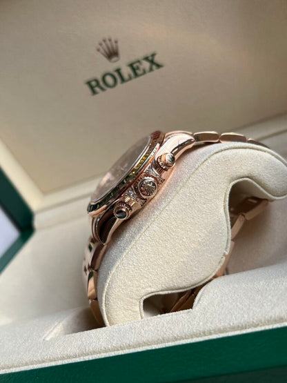 Rolex Daytona Rainbow Replica Watch Gold Wrapped Moissanite TW  Factory 40mm