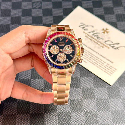 Rolex Daytona Rainbow Replica Watch High Quality Noob Factory 40mm