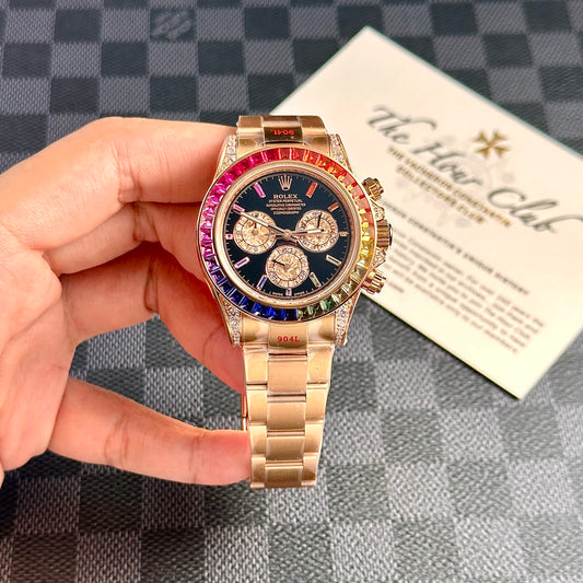 Rolex Daytona Rainbow Replica Watch High Quality Noob Factory 40mm