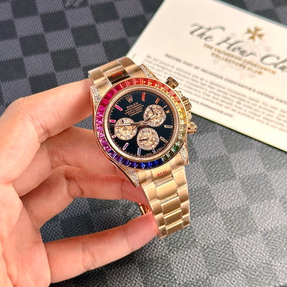 Rolex Daytona Rainbow Replica Watch High Quality Noob Factory 40mm