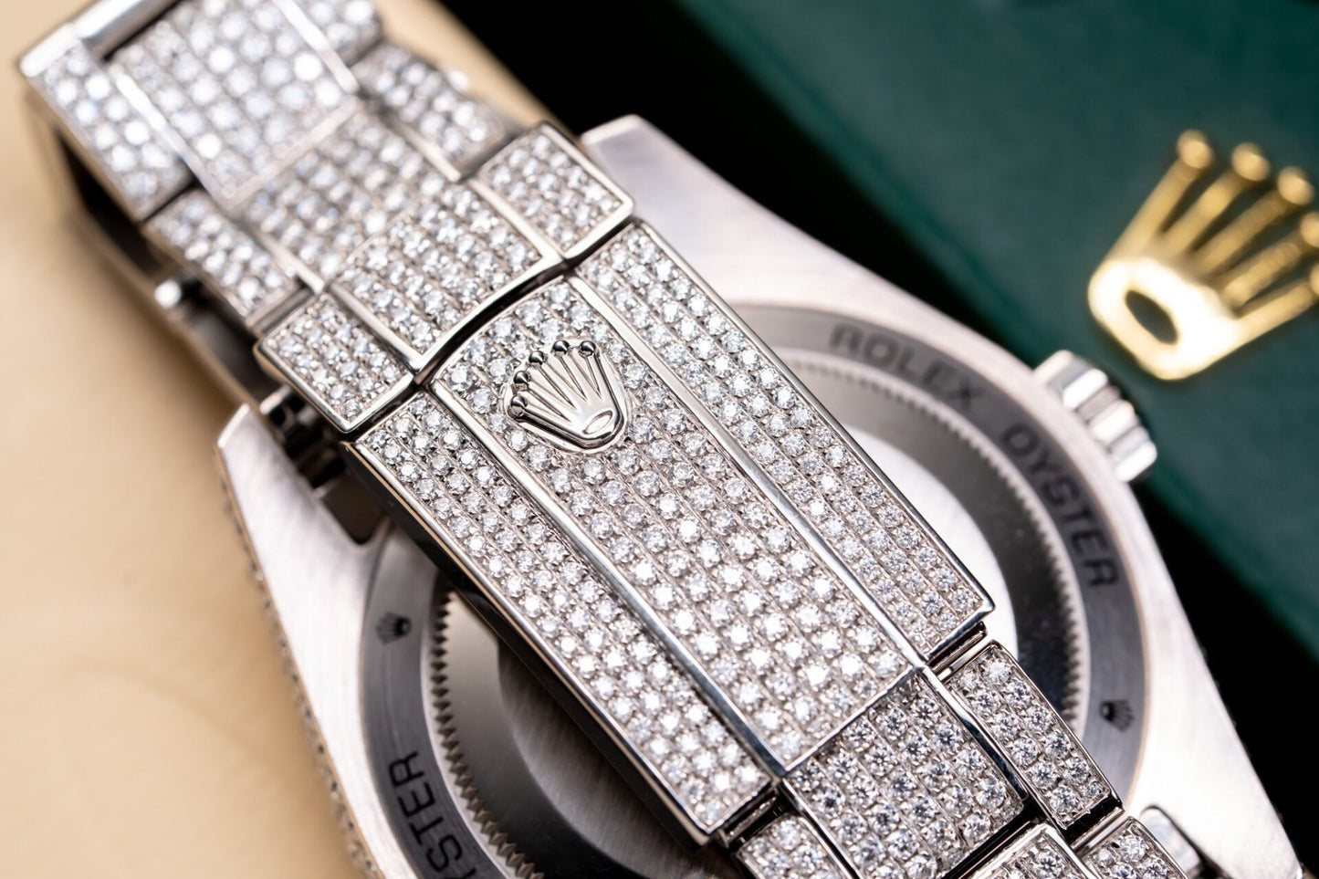 Rolex Datejust 126334 Best Replica Watch With Full Diamond Moissanite 41mm Clone