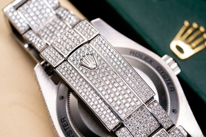 Rolex Datejust 126334 Best Replica Watch With Full Diamond Moissanite 41mm Clone