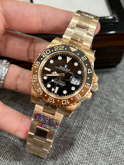 Rolex GMT-Master II 126715CHNR Replica Watch Root Beer Clean Factory 40mm