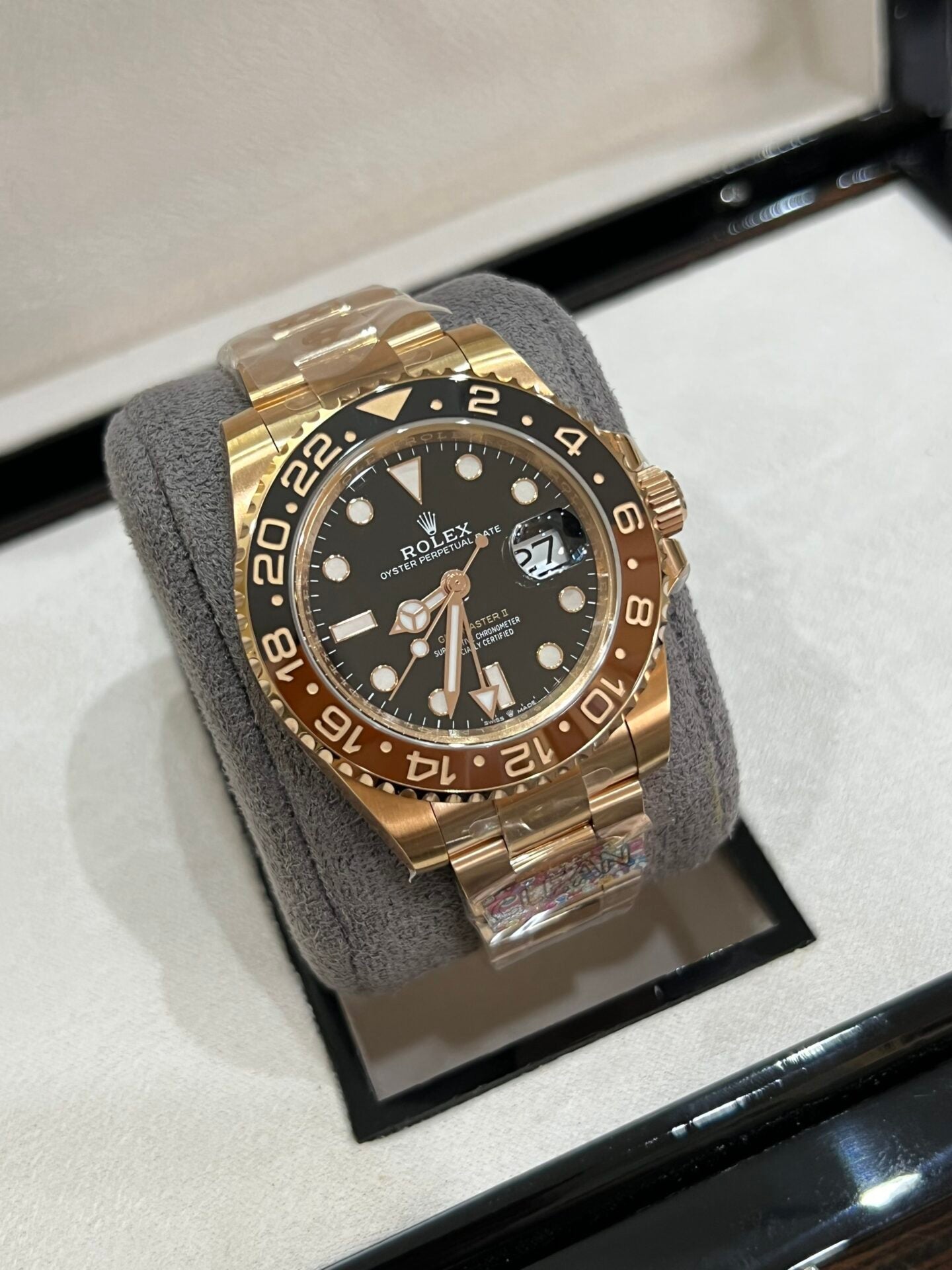 Rolex GMT-Master II 126715CHNR Replica Watch Root Beer Clean Factory 40mm