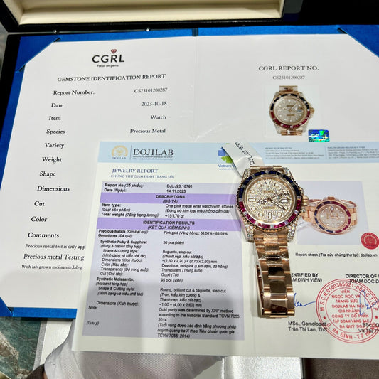 Rolex GMT-Master II 126755 SARU Replica Watch Gold Wrapped Sapphire 41mm Clone