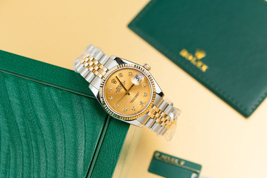 Rolex DateJust 126233 Replica Gold Wrapped Champagne Dial 36mm Clone