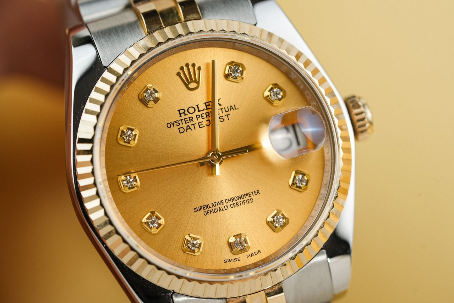 Rolex DateJust 126233 Replica Gold Wrapped Champagne Dial 36mm Clone