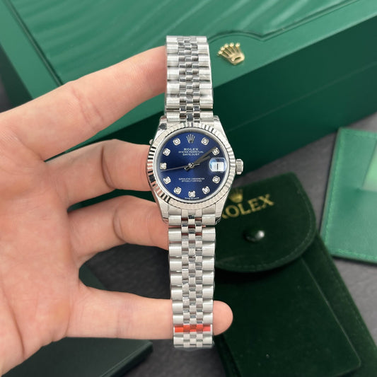 Rolex Watch DateJust Womens Dial Blue 31mm Clone