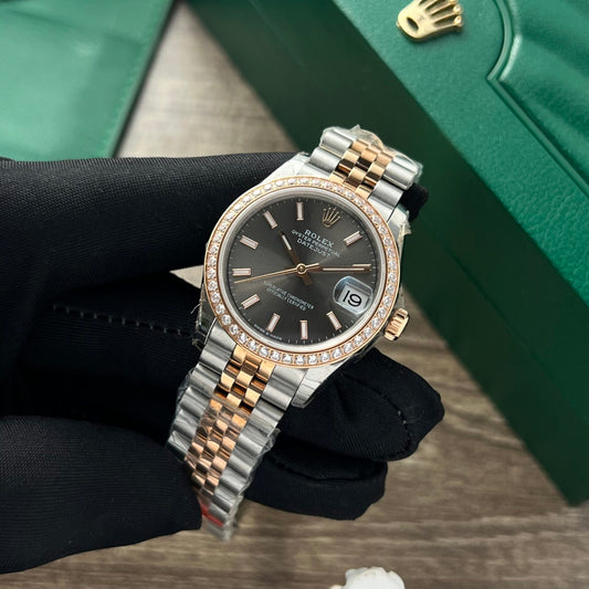 Rolex Datejust Watches Womens Black Dial 31mm Clone