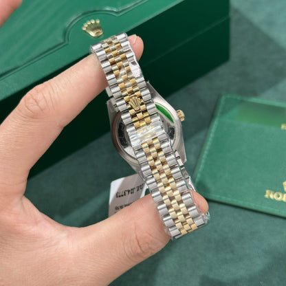 Rolex DateJust 31mm Replica – Green Dial – Gold Wrapped – GM Factory