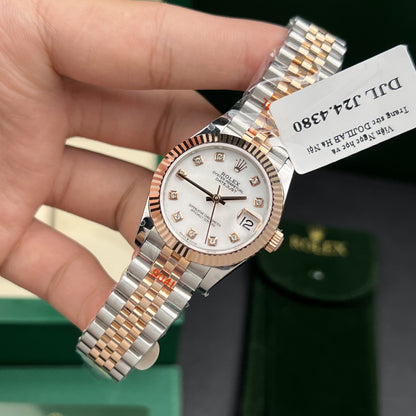 Rolex Best Replica Watch DateJust Gold Wrapped Mother Of Pearl Dial GM Factory 31mm