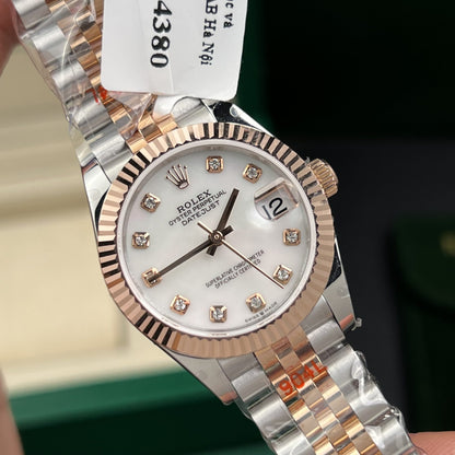 Rolex Best Replica Watch DateJust Gold Wrapped Mother Of Pearl Dial GM Factory 31mm