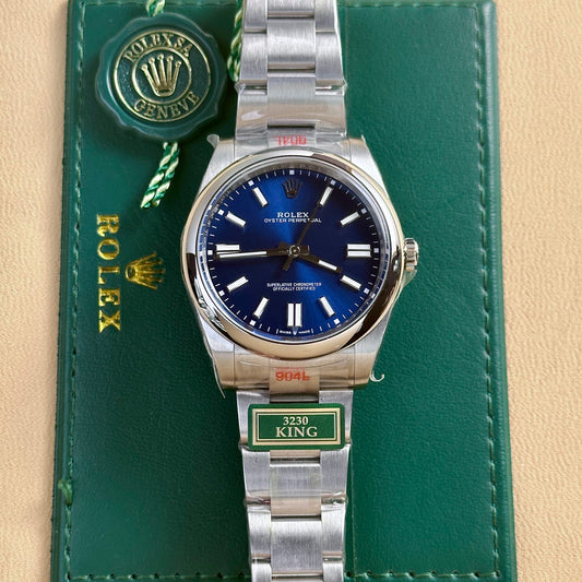 Rolex Oyster Perpetual 124300 Replica Watch Blue Dial King Factory 41mm