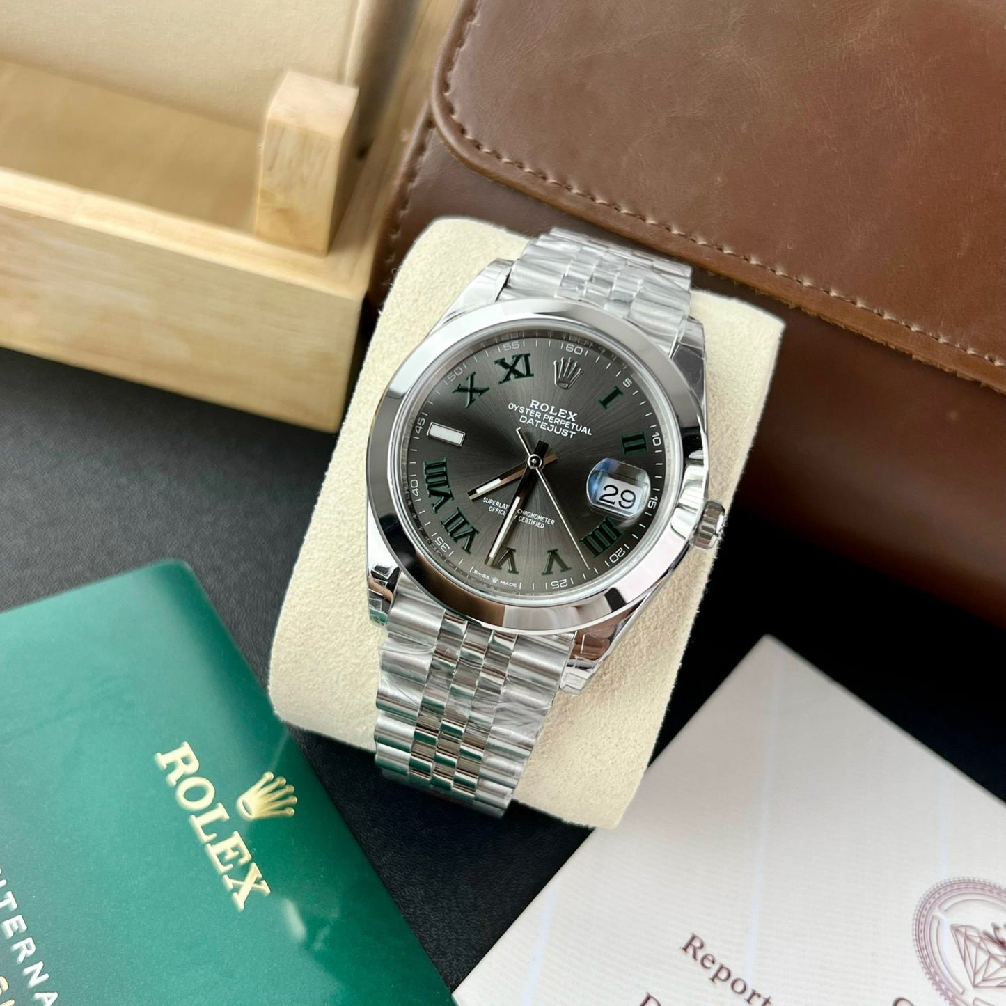 Rolex Replica Watch DateJust 126300 Wimbledon Dial VS Factory 41mm