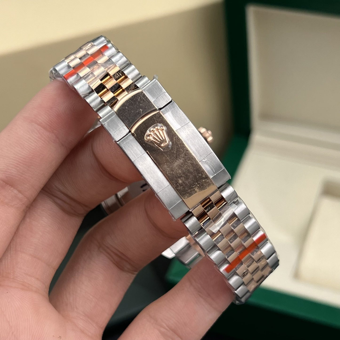 Rolex Replica Watches DateJust Gold Wrapped Chocolate Dial GM Factory 41mm