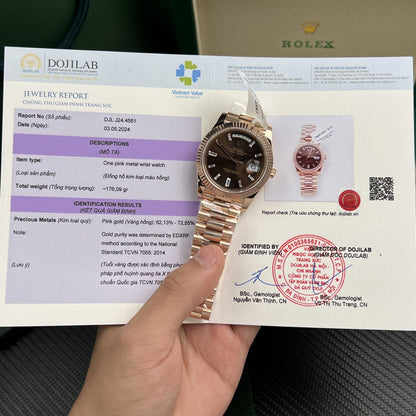 Rolex Day-Date Gold Wrapped Chocolate Dial GM Factory 40mm