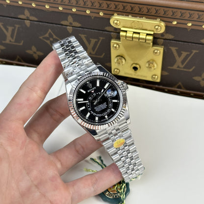 Rolex Sky Dweller 326934 Dial Black Strap Jubilee 42mm Clone