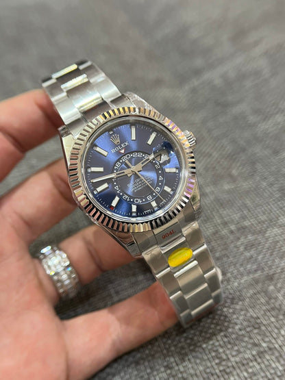 Rolex Sky Dweller 326935 Blue Dial Replica Watch Noob Factory 42mm