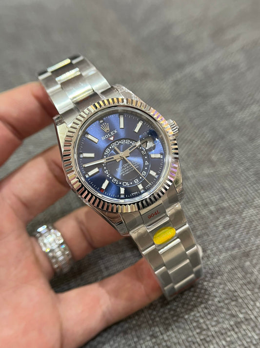 Rolex Sky Dweller 326935 Blue Dial Replica Watch Noob Factory 42mm
