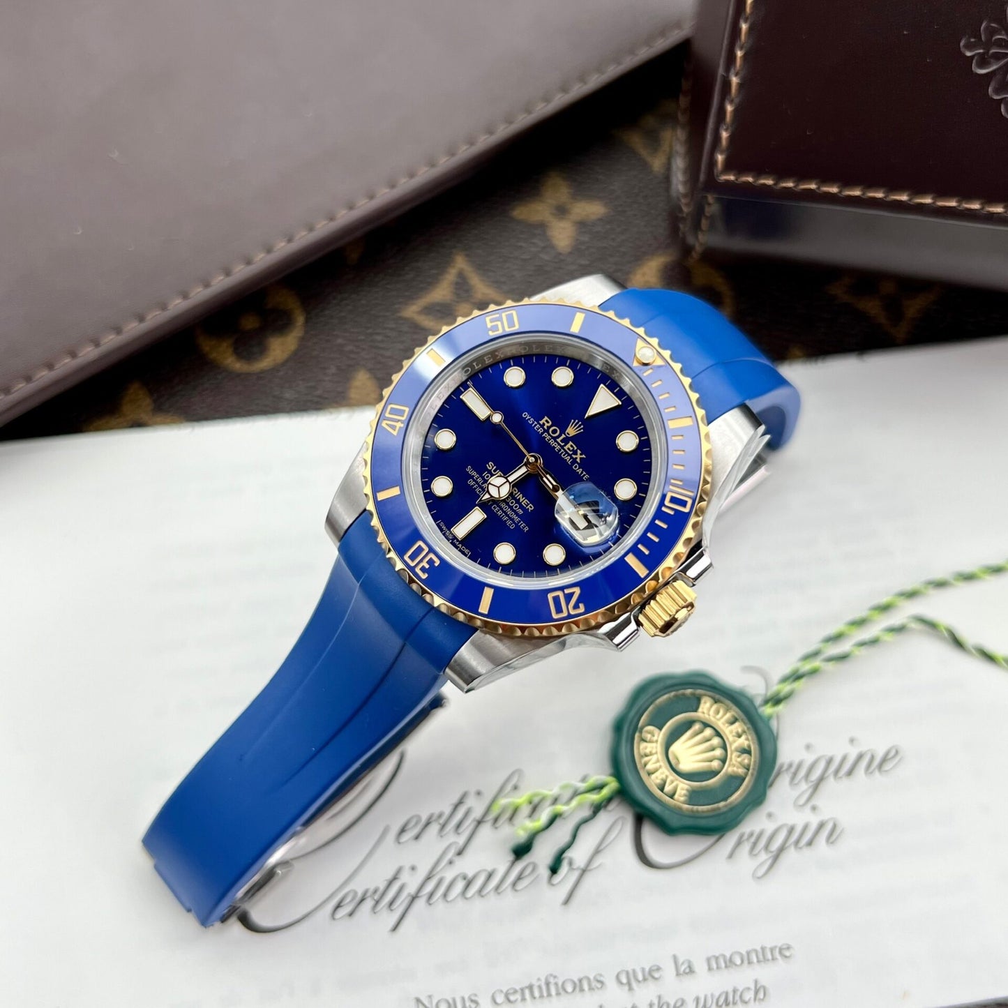Rolex Submariner Replica Watches Blue Dial Clean Factory 40mm