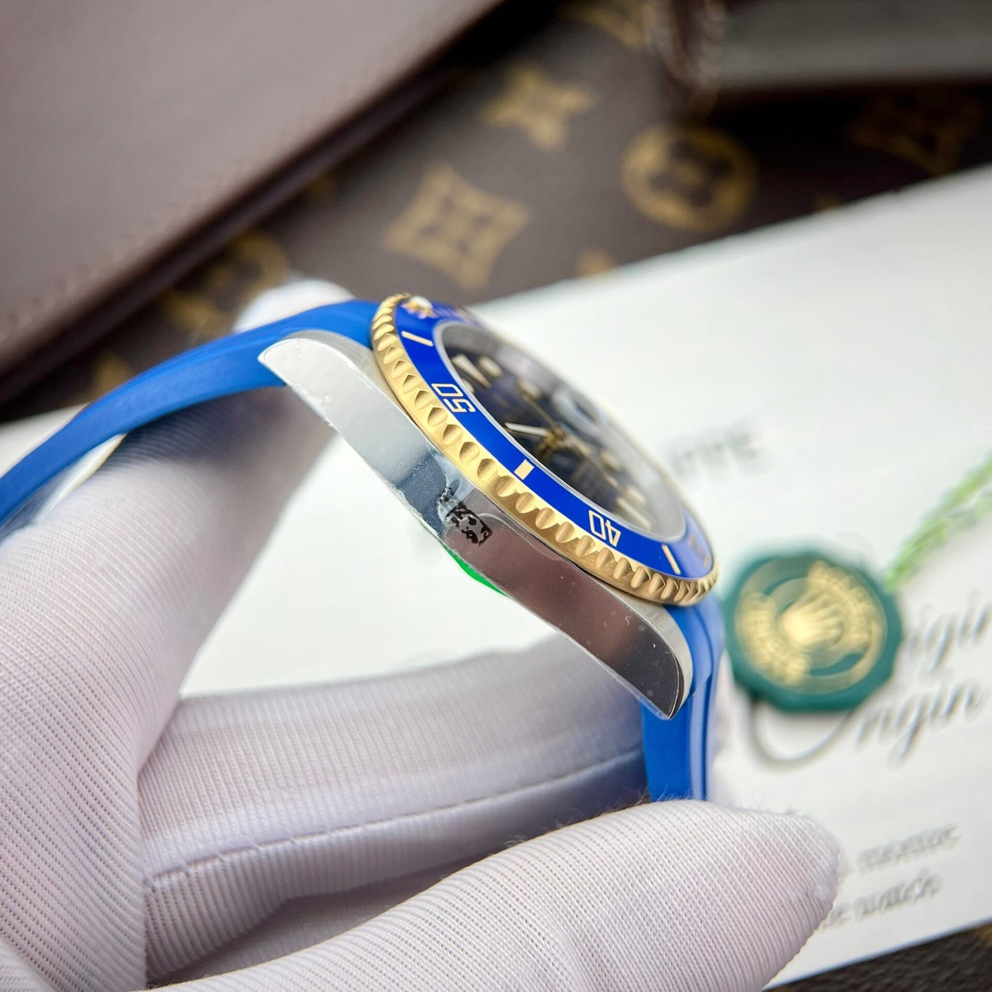 Rolex Submariner Replica Watches Blue Dial Clean Factory 40mm
