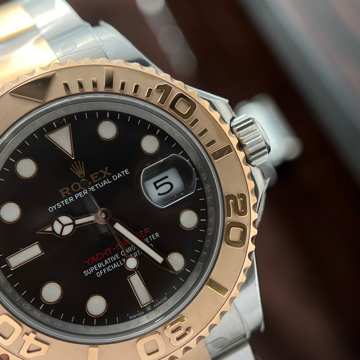 Rolex Yacht-Master 126621 Replica Watch Dial Chocolate Clean Factory 40mm